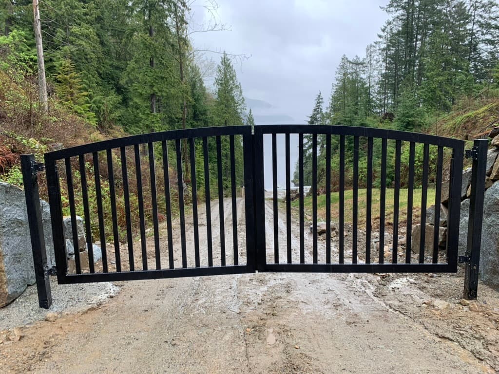 Decorative iron railing on a residential balcony
